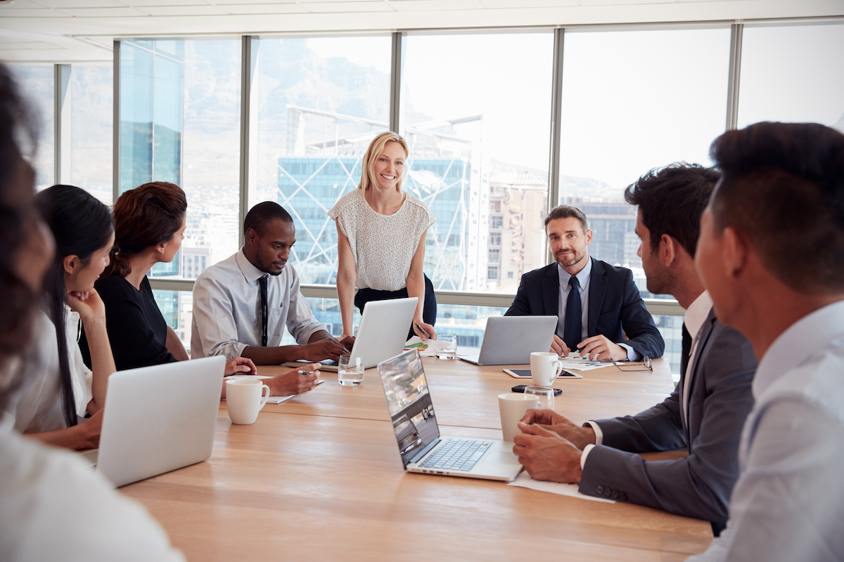 People in conference room